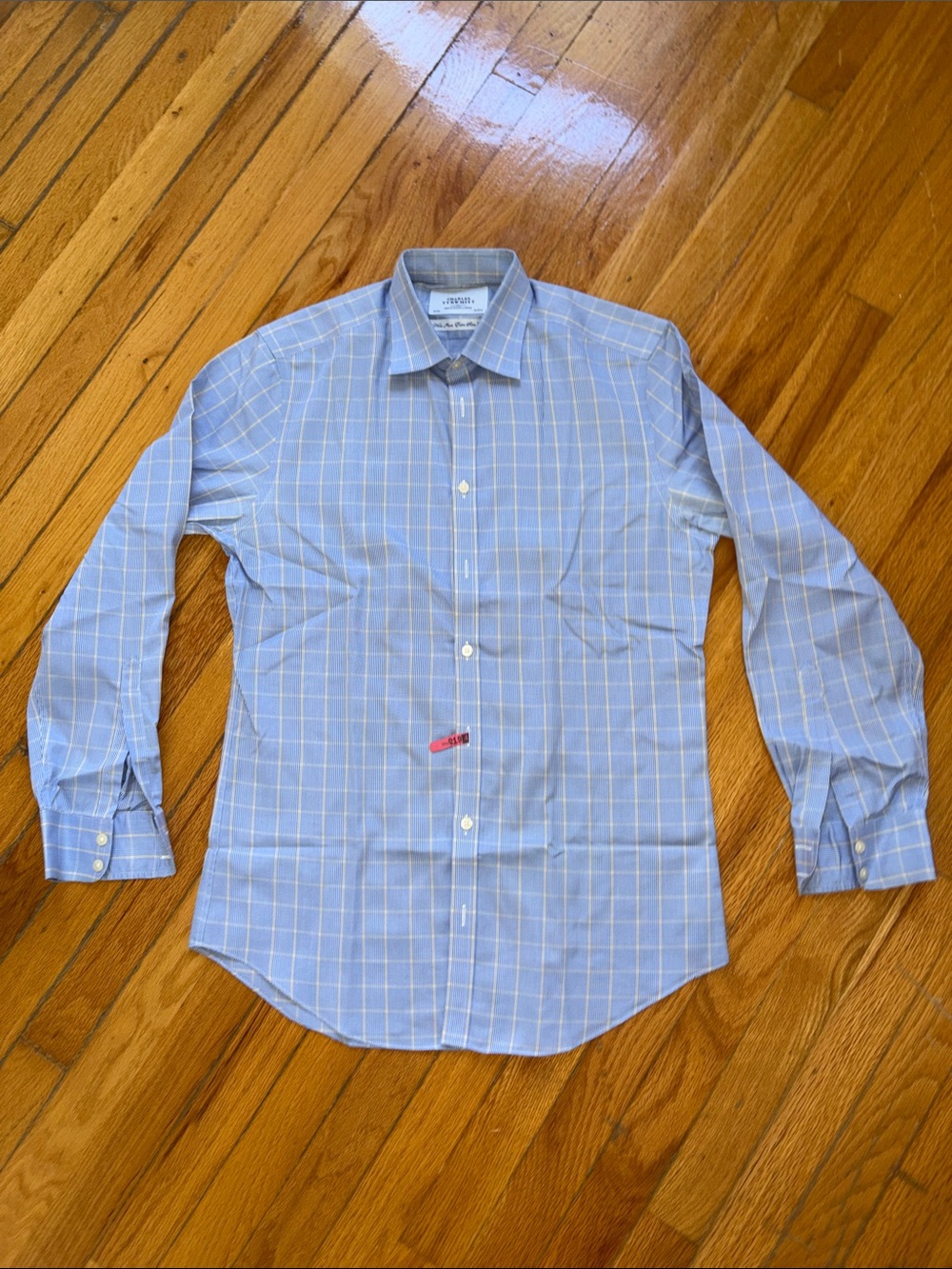 Charles Tyrwhitt Light Blue Windowpane Dress Shirt